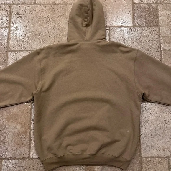 Balenciaga Khaki / Brown Mailbox Letter Logo Pullover Hoodie